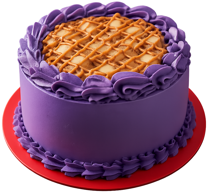 Lavender chiffon cake